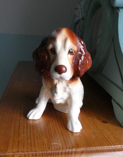 China sylvac spaniel - spaniel, brown