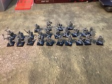 Viking or Anglo Saxon plastic war gaming figures x24