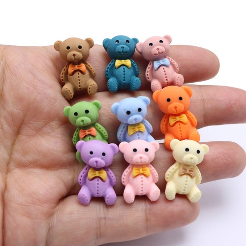 12pcs cute bear - cute, cabochons