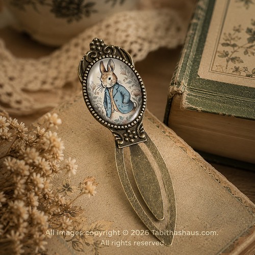 Vintage rabbit bookmark - rabbit,