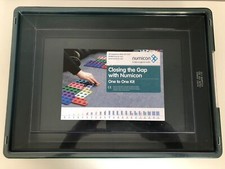 Numicon Green Storage Box Clear Lid Plastic Good Condition 17 x 12 x 3.25 inches