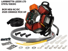 LAMBRETTA BGM PRO DC STATOR PLATE ORANGE HP  SILICONE - DC OR AC - FREE POST