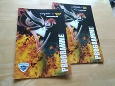 2 X 2007/8 MANCHESTER PHOENIX V NEWCASTLE VIPERS ICE HOCKEY PROGRAMMES