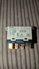  Omron Relay, 240V 25A 24AC Coil, DPST NO , 2HP with DIN Rail New old stock