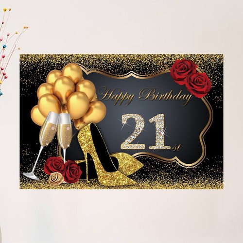 1pc backdrop happy 21st - 1pc,