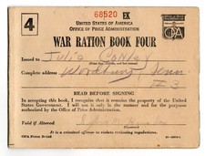 WWII - War Ration Book Four -