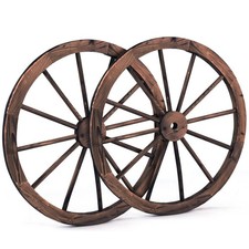 Set of 2 Decorative Wooden