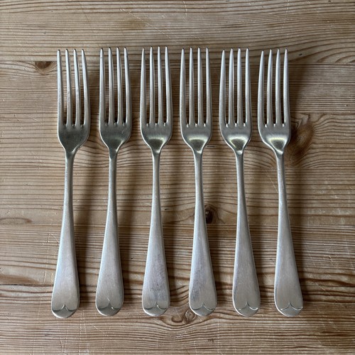 Silver plate dinner forks - x,