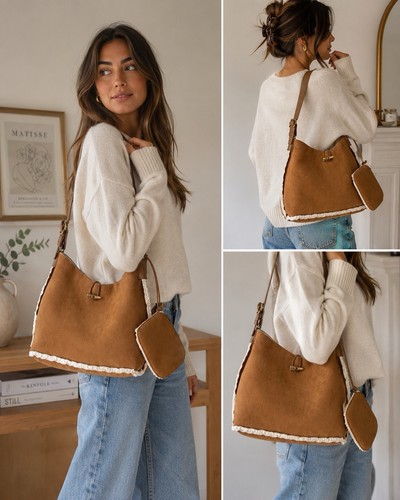 Gap camel faux - camel, suede