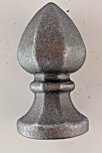 Solid cast steel gate post - cast,