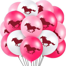 Cowgirl Balloon Horse Racing