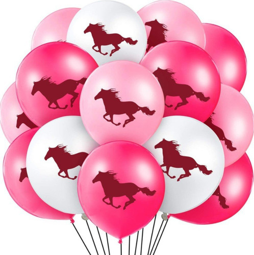 Cowgirl balloon horse racing - balloon,