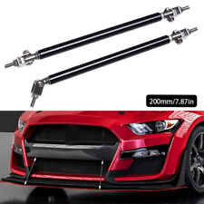 20cm Black Universal Car Front Bumper Lip Splitter Rod Strut Tie Bar Support UK