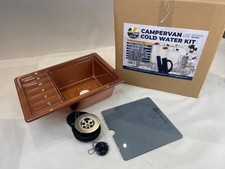 MIDI Acrylic Sink Flute Drainer Copper campervan motorhome Van Conversion NEW