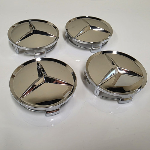Chrome 75mm wheel centre - x,