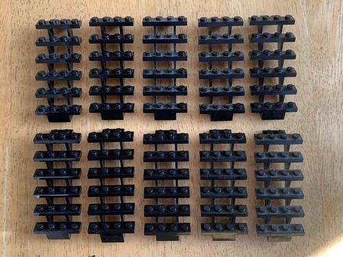 Lego black stairs - x,