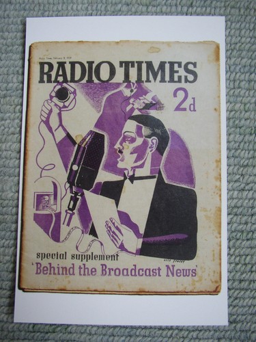 Postcard radio times - times, cover