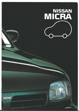 Nissan Micra 1993-95 UK Market Sales Brochure 1.0 1.3 L LX Super S SLX 3-dr 5-dr