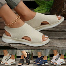 Womens Orthopedic Sandals Casual Ladies Walking Slingback Summer Flatforms Shoes