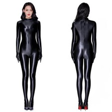 Women Shiny Satin Footed