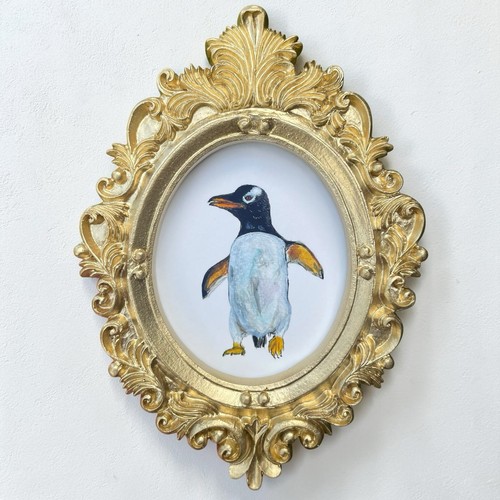Penguin mini watercolor - , bird