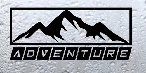 Large adventure vinyl decals - 2,