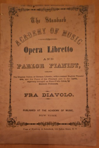 Rare 1863 opera comique - opera,