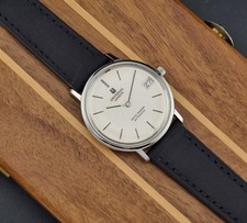 Universal Geneve Wristwatch 867101 White Shadow Vintage Cal 2-67 Micro Rotor