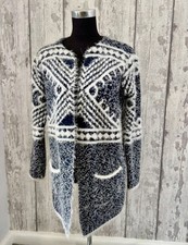 Cozy Navy Blue & White