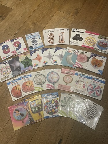 Job lot foil balloons - of,