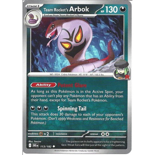 113 182 team rocket - 113/182, rocket's