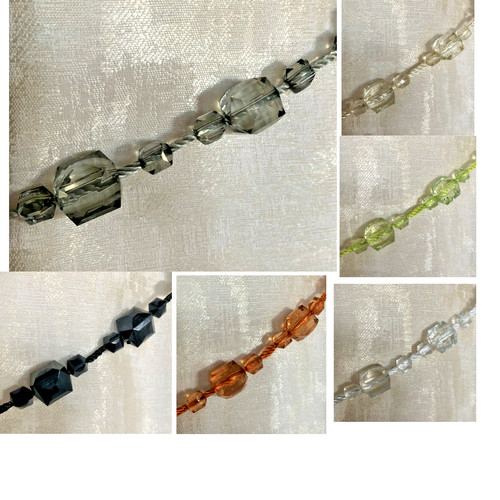 Pair gem curtain tie - of, backs