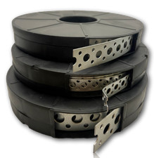 Galvanised Metal Band Steel Fixing Strap Builders 10 Meters Banding with Holes