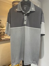 Footjoy Men's Golf Polo Shirt , Grey Size XL, Great Condition