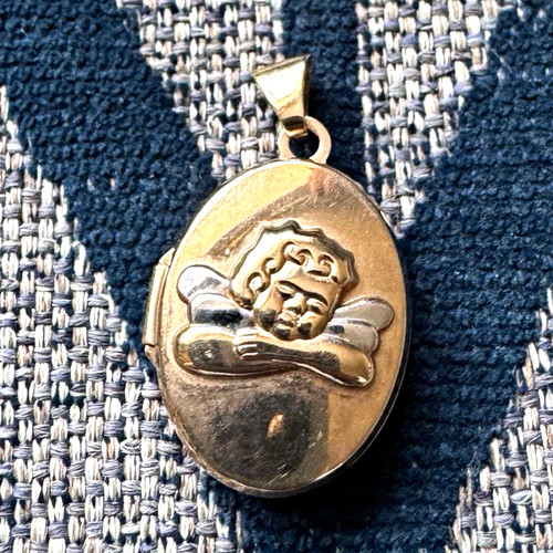 9ct gold oval photo - oval,