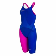 Speedo LZR 2 Racer Elite Openback Kneeskin Womens Blue Swimwear