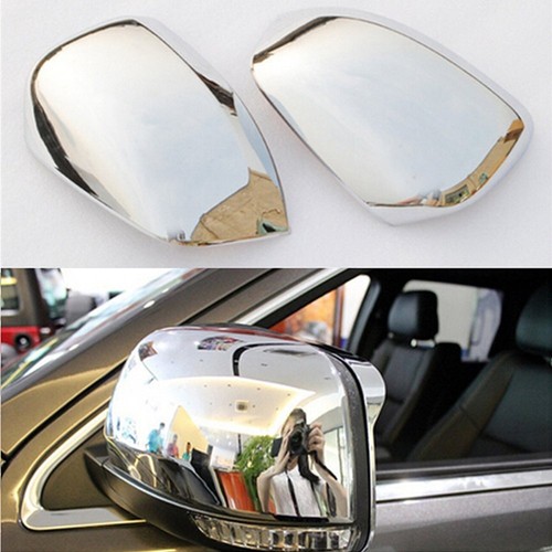 Chrome side wing mirror - side,