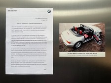 Original BMW Z3 Roadster 2.8 ‘Agility with Muscle’ Press Release & Press Photo 1