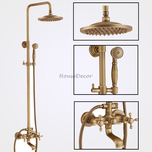 Antique brass rain - shower, set