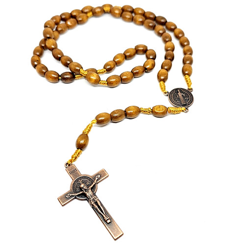 Rosary beads cross pendant - rosary,