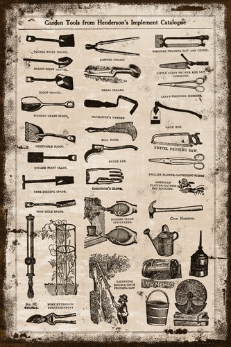 Garden tools catalogue - garden, advert