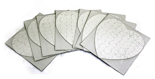 Sublimation heart jigsaw - sublimation,