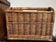Vintage white wicker magazine - vintage,