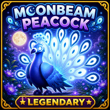 Moonbeam peacock - moonbeam, (very