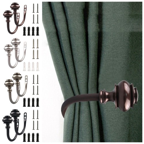 2pcs curtain holdbacks metal - curtain,