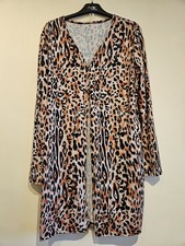 Ladies Leopard Print Button Up