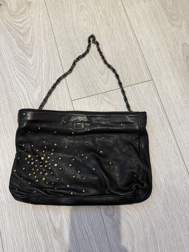 Armani exchange black - black, leather