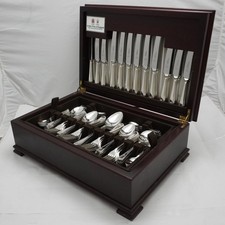 BEAD Pattern Arthur Price Sovereign Silver Service 124 Piece Canteen of Cutlery