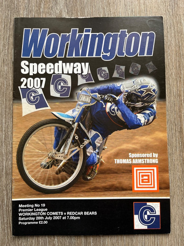 Workington speedway programme - workington,
