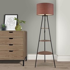 Floor Lamp 3 Tier Shelf Matt